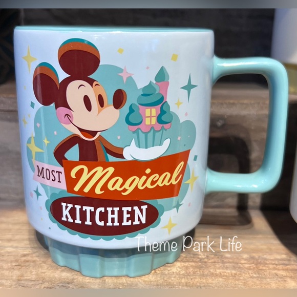 2025 Disney Parks Most Magical Kitchen Mickey Cupcake Mug Mint Green NEW - Picture 1 of 2